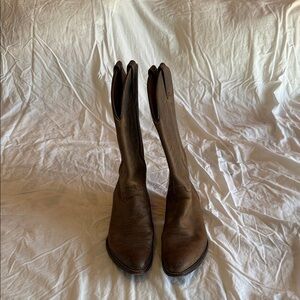 Justin Boots Women's Tan Leather Heeled Boots